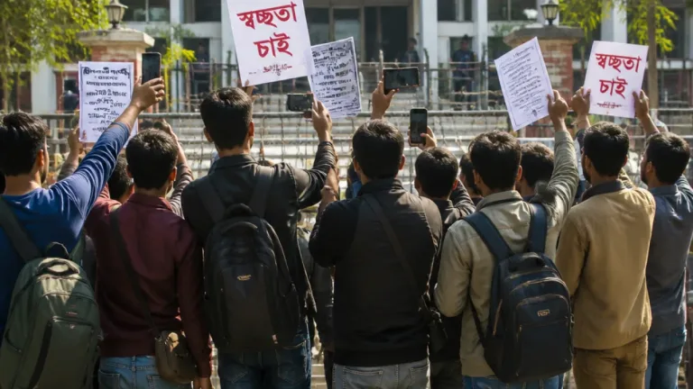 প্রশিক্ষণ তালিকায় স্বজনপ্রীতা ও অনিয়মের অভিযোগ: গাইবান্ধায় তরুণ সাংবাদিকদের বিক্ষোভ