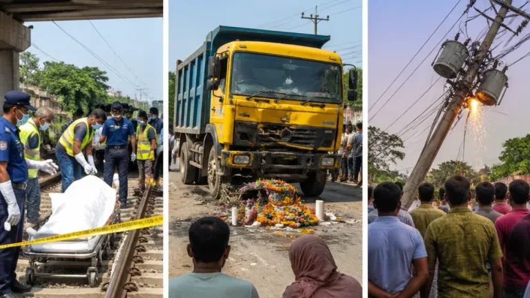 পৃথক দুর্ঘটনায় গাজীপুরে তিন জন নিহত, এলাকায় শোক ও নিরাপত্তা সংক্রান্ত প্রশ্ন