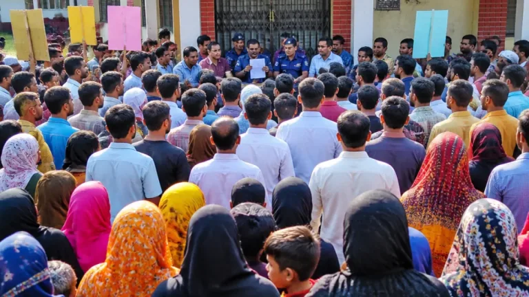 রামেরচর হাই স্কুলে এসএসসি ফল নিয়ে বিক্ষোভ: ৭৮ পরীক্ষার্থীর মধ্যে ৫৭ ফেল, শিক্ষকরা অবরুদ্ধ