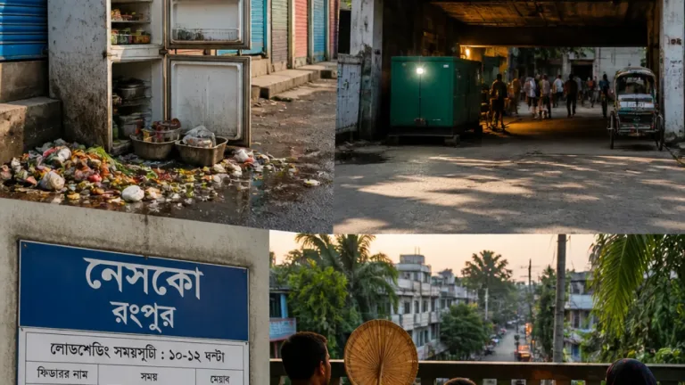 রংপুরে ১০–১২ ঘণ্টা লোডশেডিং: ব্যবসা, হাসপাতাল ও গৃহস্থালি জীবন বিপর্যস্ত