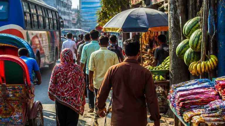 রংপুরে ফুটপাত দখল: ভাসমান দোকান, অপরিকল্পিত বিদ্যুৎ সংযোগ ও চলাচলে ঝুঁকি