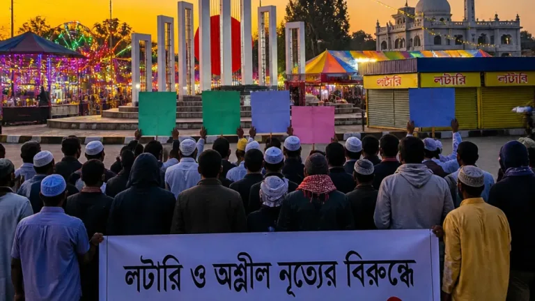 রংপুরের বদরগঞ্জে মেলার নামে চালু লটারি ও অশীল নৃত্য রোধের দাবি