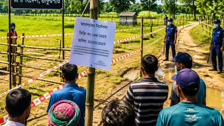 রাণীশংকৈলে সংসদ সদস্যের বিরুদ্ধে জমি দখলের অভিযোগ, উত্তেজনা ও নিরাপত্তাহীনতা