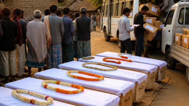 রিয়াদে সোফা কারখানার আগুনে নিহতদের মধ্যে নওগাঁর ১৩ জন, এলাকায় শোকের ঢেউ