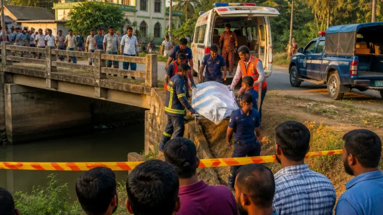 শৈলকুপার খালে প্রতিবন্ধী নারীর মরদেহ উদ্ধার, পরিবারের কাছে হস্তান্তর