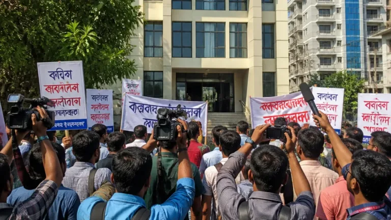 সন্ন্যাসী হত্যা সংবাদ প্রকাশে হুমকির প্রতিবাদে কক্সবাজারে বড় সাংবাদিক সমাবেশ