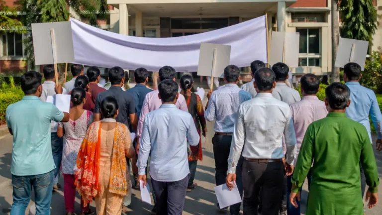 সার ডিলার নিয়োগে স্বচ্ছতা দাবি নিয়ে মেহেরপুরে নাগরিক সমাজের মানববন্ধন
