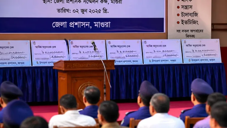 সরকারি কাজে বাধা দিলে দলের হলেও ছাড় নেই: মাগুরায় সংস্কৃতিমন্ত্রীর কড়া বার্তা