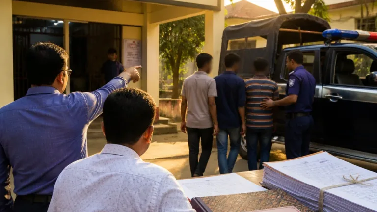 শরীয়তপুরের নড়িয়ায় জাল দলিল দিয়ে জমি বিক্রির সময় তিনজন আটক