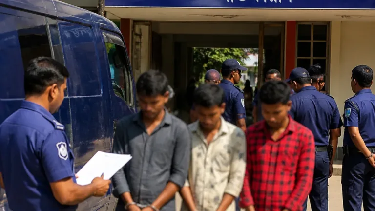 সাতক্ষীরা সদর থানার অভিযানে তিন আঞ্চলিক আওয়ামী লীগ নেতাকে সন্ত্রাসবিরোধী আইনের মামলায় গ্রেপ্তার