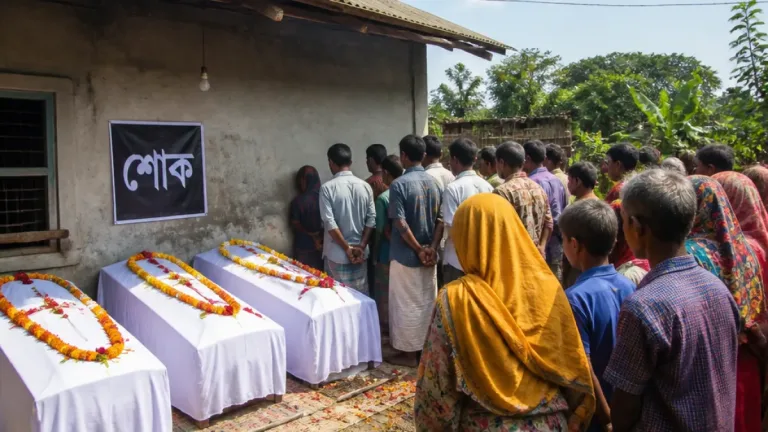 সৌদিতে সোফা কারখানার অগ্নিকাণ্ডে নলডাঙ্গার তিন রেমিটেন্স যোদ্ধার মৃত্যু, এলাকায় শোক