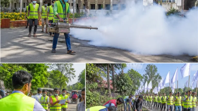 শেরপুরে ডেঙ্গু-চিকুনগুনিয়া প্রতিরোধে গণসচেতনতা ও পরিচ্ছন্নতা অভিযান