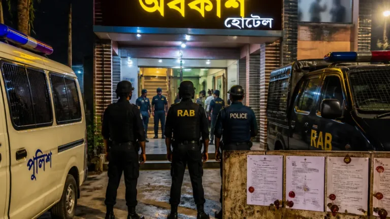 সিলগালা ভাঙে আবার চলছিল অনৈতিক কাজ, বগুড়ার আবাসিক হোটেল থেকে ২০ জন আটক