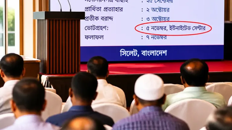 সিলেট চেম্বারের নির্বাচনের সংশোধিত তফসিল ঘোষণা, ভোট ৫ নভেম্বর