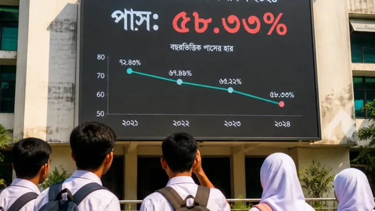 সিলেটে এসএসসিতে বড় ধস, পাসের হার দাঁড়াল মাত্র ৫৮.৩৩ শতাংশ