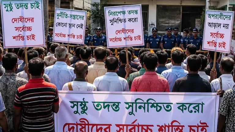 শ্যামনগরে মরিয়ম খাতুনের মৃত্যুকে কেন্দ্র করে বিক্ষোভ: এমপি নজরুলের সর্বোচ্চ শাস্তির দাবি