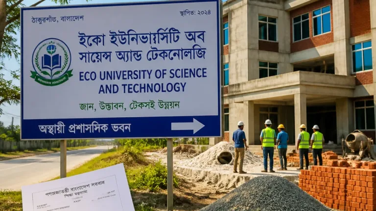 ঠাকুরগাঁওয়ে ‘ইকো ইউনিভার্সিটি অব সায়েন্স অ্যান্ড টেকনোলজি’ অনুমোদন, স্থানীয় উচ্চশিক্ষা বিকাশে নতুন ধাক্কা