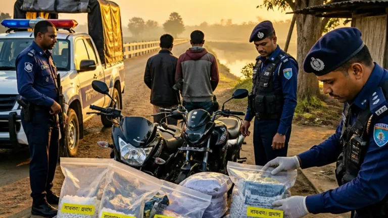 ঠাকুরগাঁওয়ের বালিয়াডাঙ্গীতে ৪৫০০ পিস ইয়াবাসহ দুই মাদক কারবারি গ্রেফতার