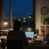 Se coucher tard nuit à la santé mentale lorsque le travail déborde sur la vie privée, montre une étude finlandaise