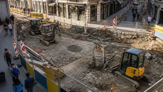 À Namur, le chantier d’extension du piétonnier progresse aux Carmes — fête de quartier le 12 septembre