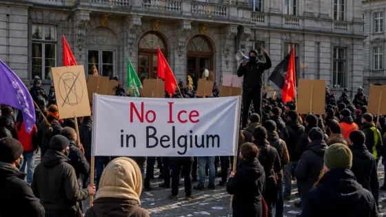 À Namur, une cinquantaine de manifestants dénoncent le projet de visites domiciliaires ciblant les sans‑papiers