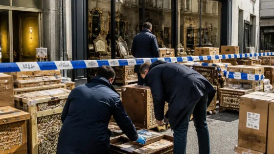 Anvers : un commerçant entendu pour un trafic présumé de haschisch dissimulé dans des meubles