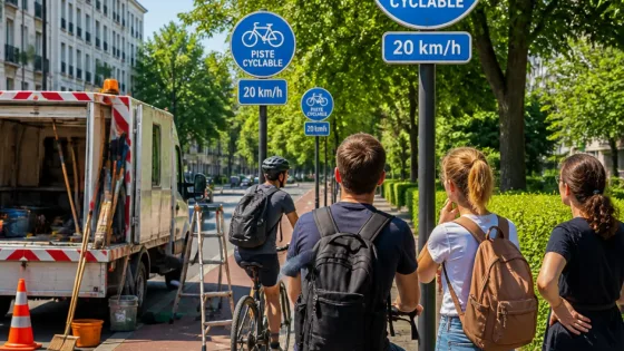Des panneaux « non réglementaires » sème la confusion boulevard de la Woluwe à Bruxelles