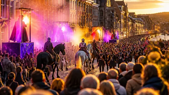 Huy : un cortège flamboyant relance les Fêtes Septennales entre histoire et spectacle