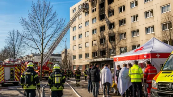 Incendie rue Leclair à Waterloo : plusieurs familles relogées, une personne blessée