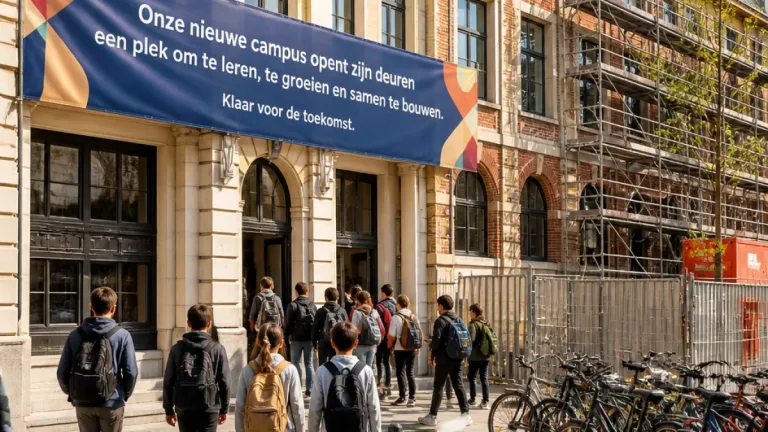 À Ixelles, un nouveau campus néerlandophone ouvre ses portes avec 440 élèves; capacité visée : 1.150