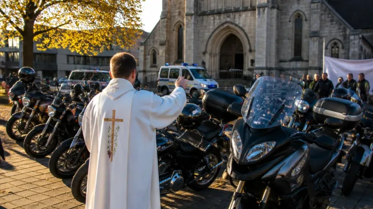 À Jette, motards et forces de l’ordre réunis pour la « Mass Heaven One » et la bénédiction des motos