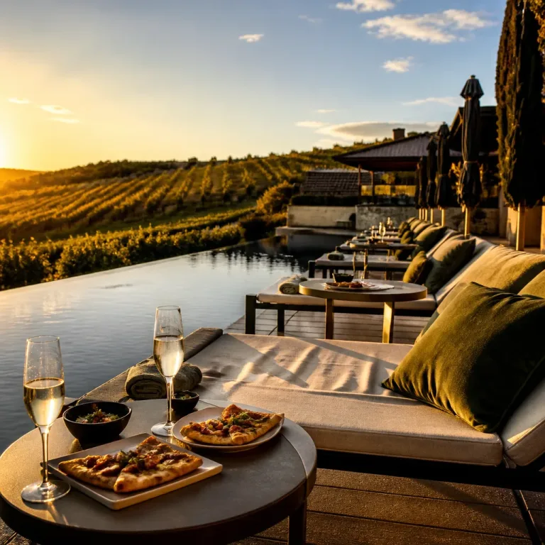 Perlage : un nouveau bar-piscine face aux vignes au LOISIUM Champagne