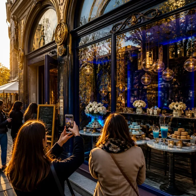 Guerlain transforme son 68 Champs-Élysées en café éphémère autour de L’Heure Bleue
