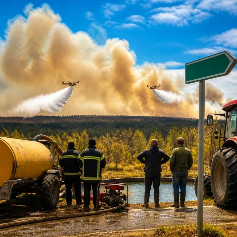 Un feu historique ravage les Fagnes : mobilisation générale et risque de passage en Allemagne
