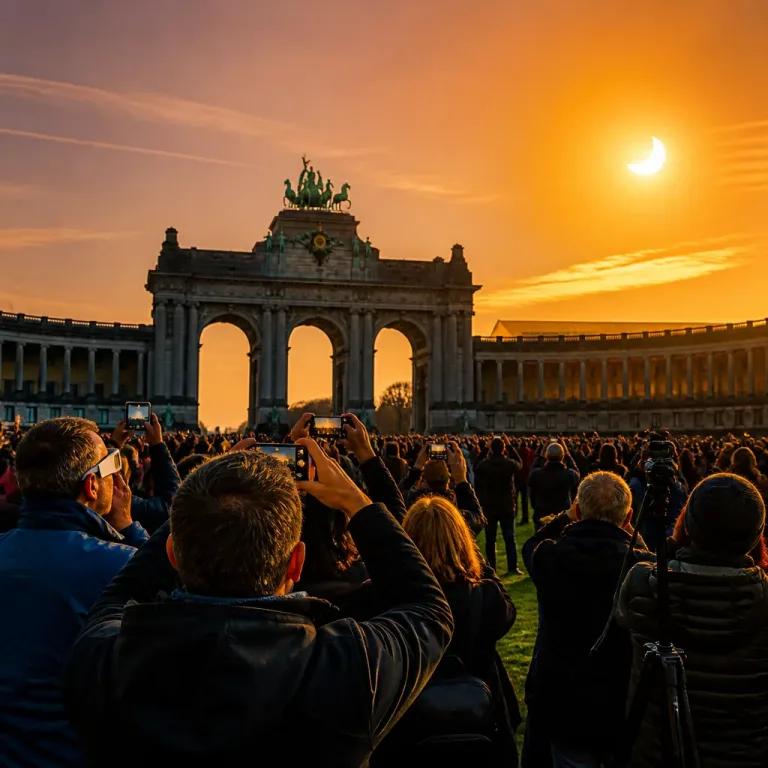 Éclipse solaire partielle : la Belgique a suivi le phénomène, images et rassemblements