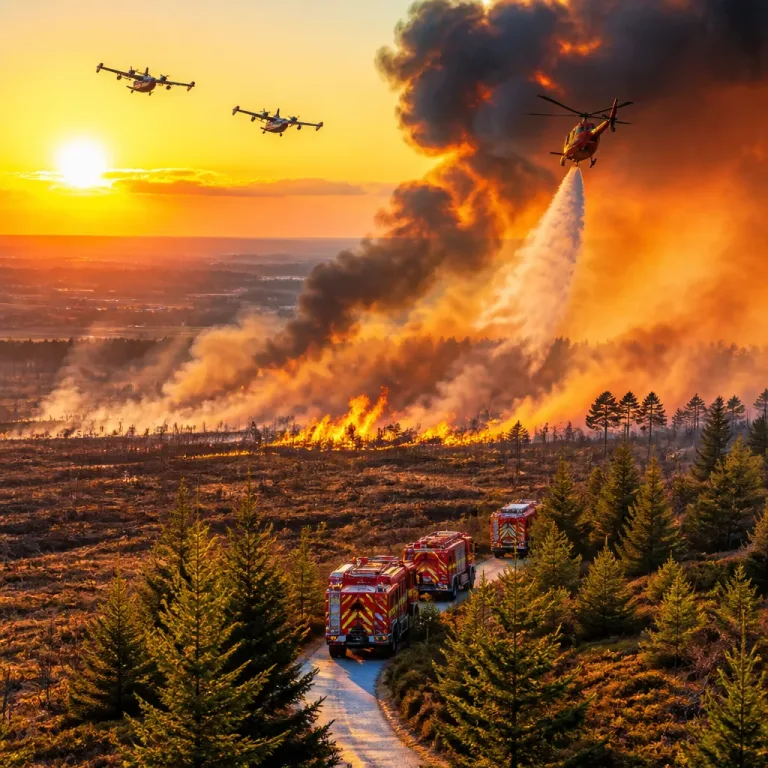Un incendie historique ravage plus de 1 650 hectares dans les Hautes Fagnes, un village menacé d’évacuation
