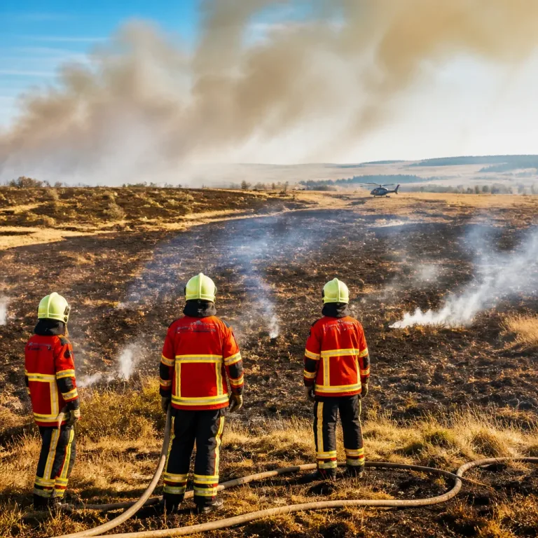 Feu historique dans les Hautes Fagnes : l'incendie « encerclé » mais la menace de reprises demeure