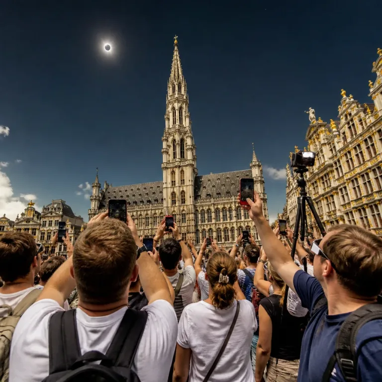 Une éclipse solaire totale a plongé la Belgique et l’Europe dans l’obscurité, un phénomène rare