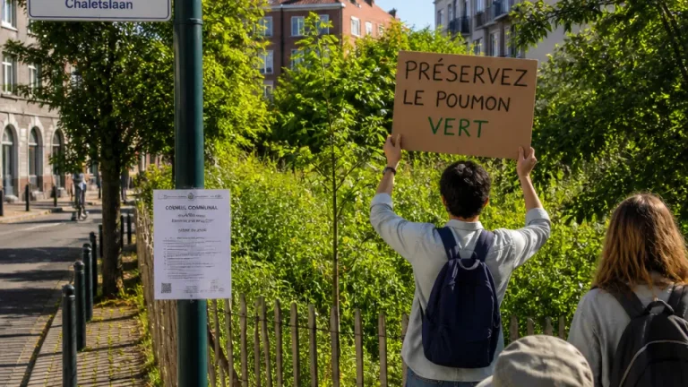 Berchem-Sainte-Agathe : des riverains s’opposent à la vente d’un « poumon vert » au cœur du quartier
