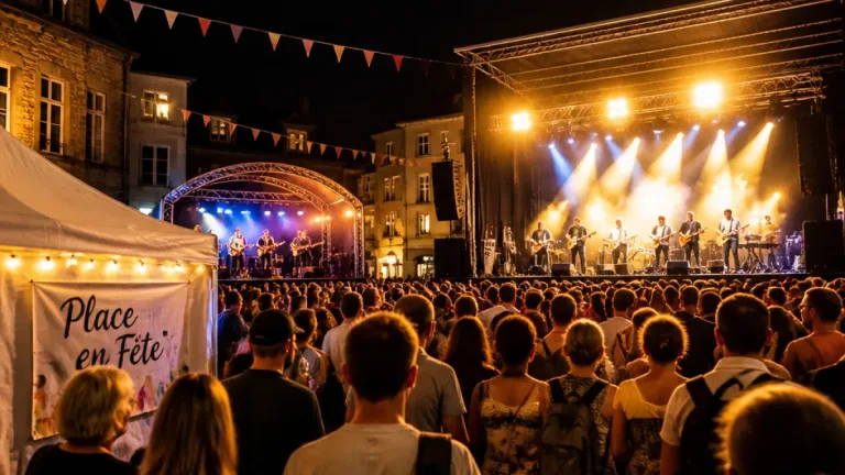 Ciney : place Monseu s'illumine grâce au comité des fêtes et aux derniers concerts des Gauff'