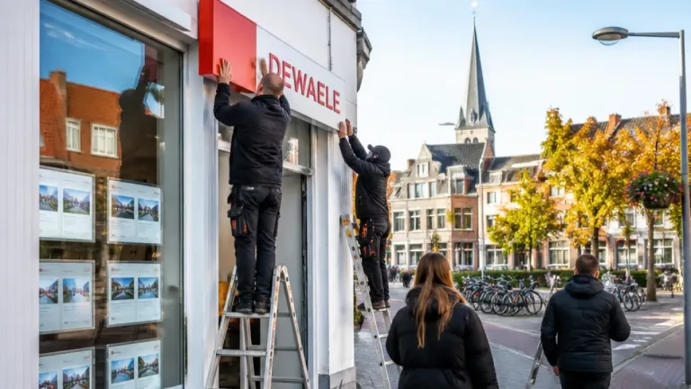 Dilbeek : l’agence Dewaele s’installe en centre-ville, signe d’une pression immobilière accrue