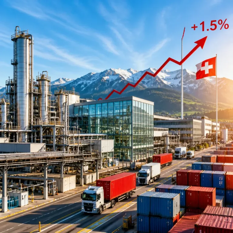 La Suisse accélère au 2e trimestre : le PIB bondit de 1,5 % grâce à la chimie‑pharmacie
