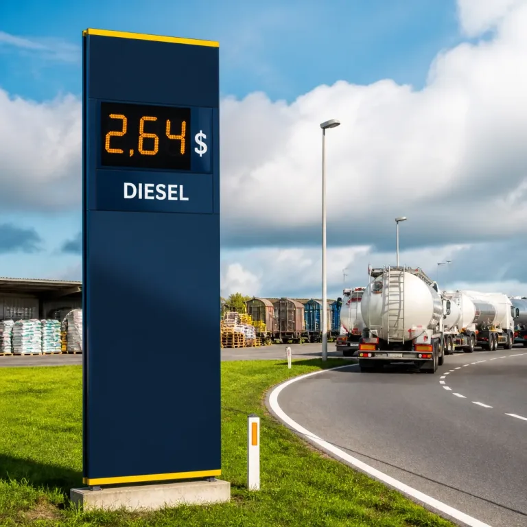 Hausse record du diesel : un choc sur les coûts de transport et les prix à la consommation