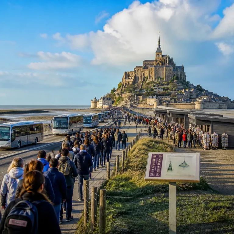 Le Mont‑Saint‑Michel, moteur économique discret : 2,8 millions de visiteurs et des tensions de gestion