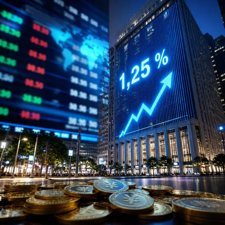 La Banque du Japon relève son taux à 1,25 % : un tour de vis suivi par les marchés mondiaux