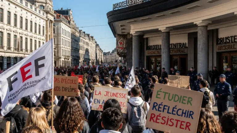 Étudiants dans la rue à Bruxelles : mobilisation mercredi contre la hausse du minerval