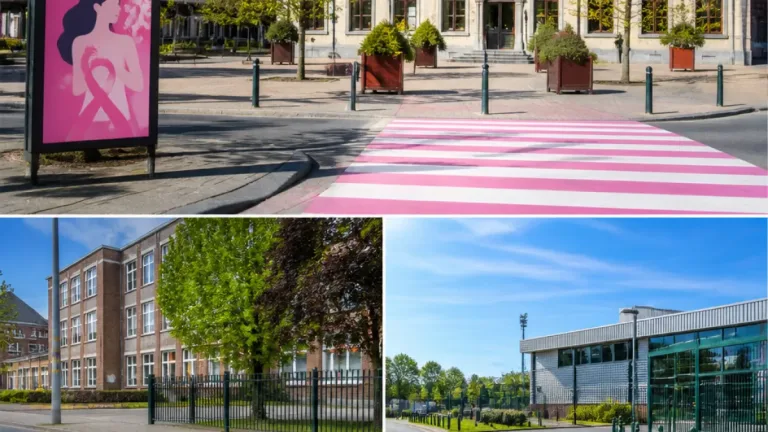Evere peint trois passages piétons en rose pour sensibiliser au dépistage du cancer du sein