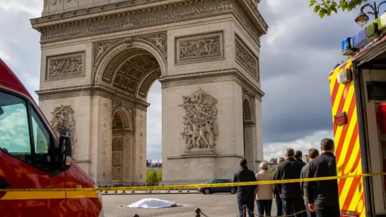 Un jeune homme meurt après s’être jeté du sommet de l’Arc de Triomphe à Paris