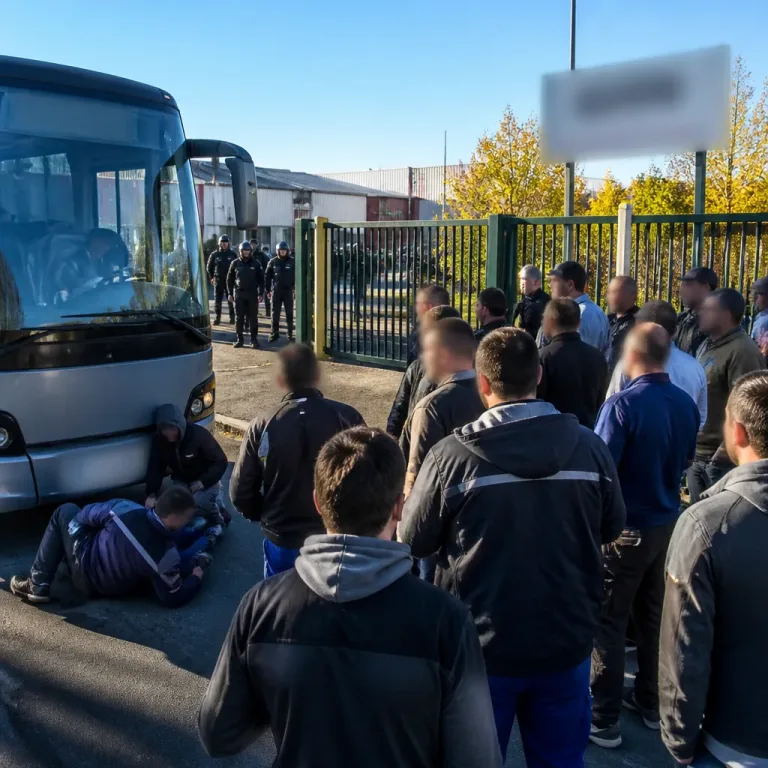 Près de Reims, un patron mis en cause après un autocar fonçant sur des salariés en grève