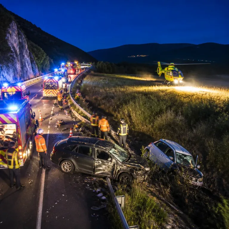 Ardèche : cinq personnes blessées, dont trois très grièvement, dans un violent accident routier